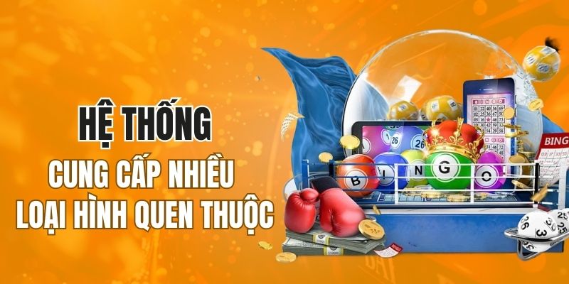 Hệ thống cung cấp nhiều loại hình quen thuộc